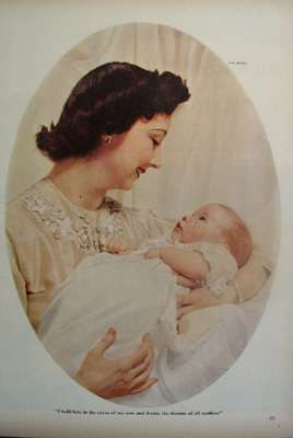 Baby In Mothers Arms Picture 1954