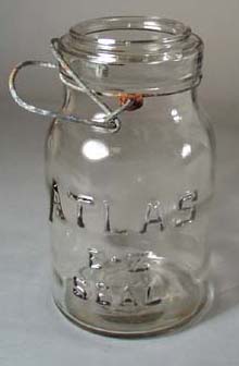 ATLAS E Z SEAL Clear Qt Canning Jar