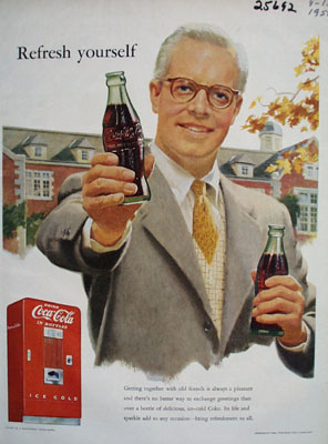 Coca Cola Refresh Yourself Ad 1952