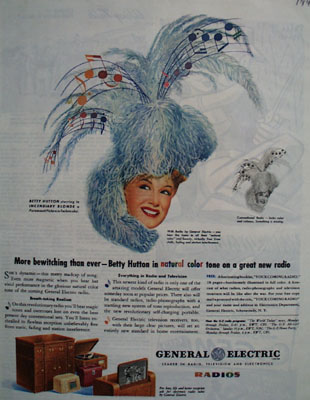 General Motors And Betty Hutton In Natural Color Ad 1945