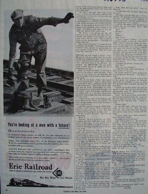 Erie Railroad Man With Future Ad 1945