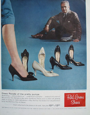 Red Cross Shoes Dress Parade Ad 1959