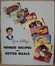 Jane Ashleys Newest Recipe Cookbook 1952