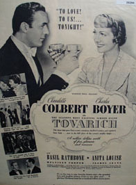 Tovarich Movie Preview Ad  1938