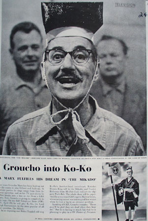 Groucho Marx As Ko Ko in the Midado Article 1960