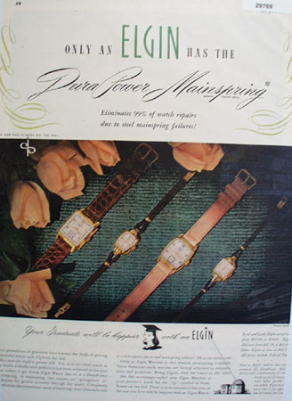 Elgin Watch 1948 Ad.