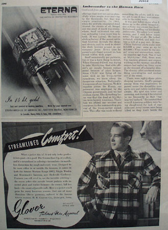 Glover Co Streamlined Jacket Ad 1947