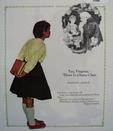 Yes Virginia There Is A Santa Claus Picture 1940's