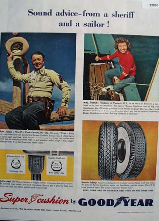 Good Year Tires  Sound Advice 1949 Ad