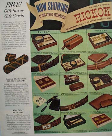 Hickok Accessories Gift Show 1952 Ad