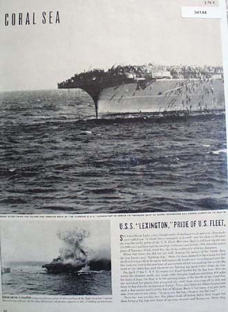 Coral Sea U.S.S. Lexington 1942 Article