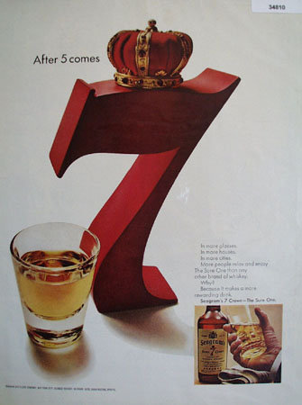 Seagrams 7 Crown Whiskey 1967 Ad