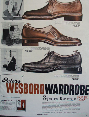 Peters Wesboro Wardrobe 1955 Ad