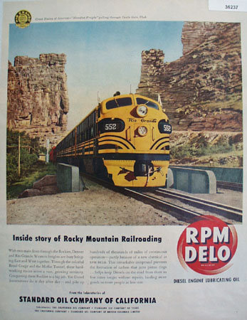 Standard Oil Co. of California RPM Delo 1949 Ad