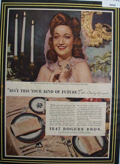 1847 Rogers Bros Finest Silverplate 1943 Ad