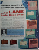 Lane Cedar Hope Chest June Smith 1957 Ad