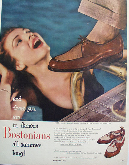 Commonwealth Shoe An Leather Co 1956 Ad