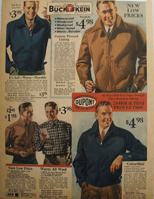 vintage SEARS baccing jacket da 70\u0027s Sears Outerwear Harrington jacket beige color si\u2026 - Gem