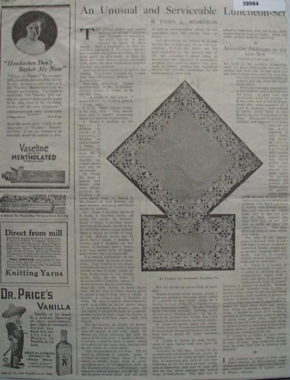 Shop By Mail And Article Needlecraft 1921 Ad