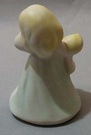 Sleepy Little Girl With Doll Figurine Ceramic