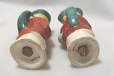 Colonial Dressed Ceramic Salt & Pepper,  toby