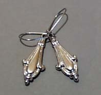 Silver Tone Dangle Earrings