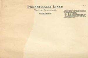 Pennsylvania Lines Telegram