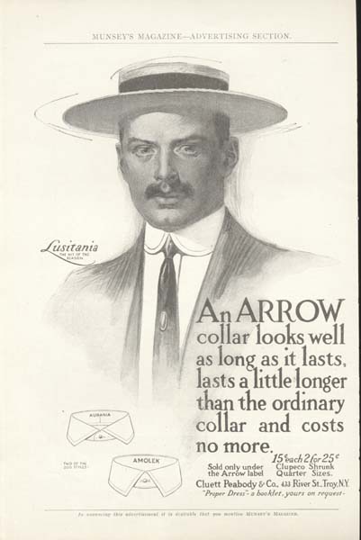 Arrow Shirt Collar Ad around 1900