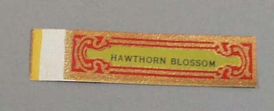 Victorian Label Reads Hawthorn Blossom