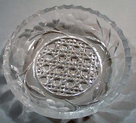 Cut glass bowl