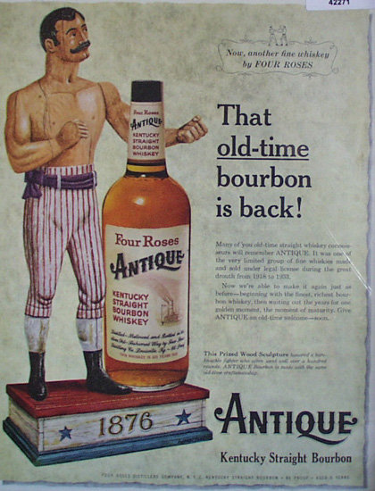 Four Roses Antique Whiskey 1959 Ad