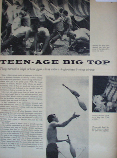 Teen Age Big Top 1963 Article.