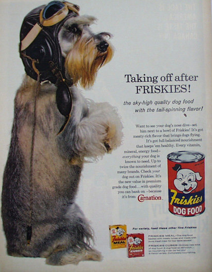 Friskies Dog Food 1960 Ad