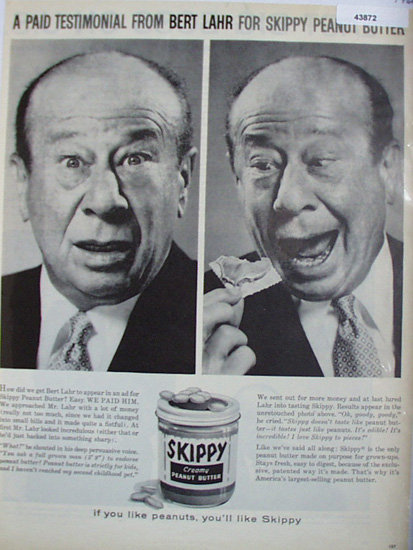 Skippy Creamy Peanut Butter 1960 Ad