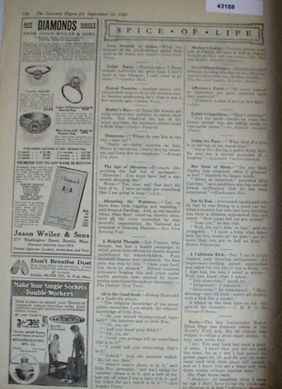 Shop By Mail And Spice Of Life 1920 Ad