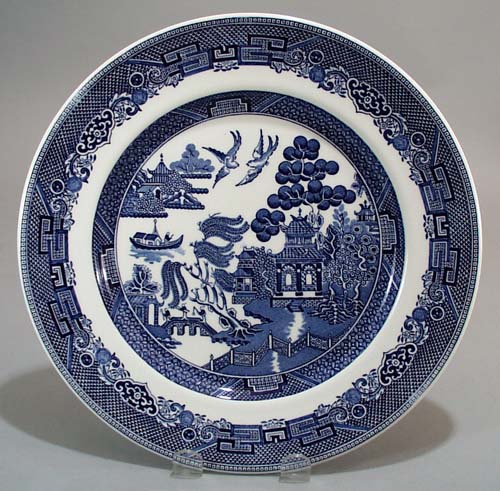 Johnson Brother Willow Dinner plate in blue