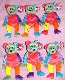 Frankenteddy beanie baby Clearance