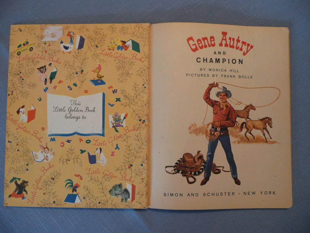 Gene Autry and Champion Little Golden Books