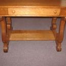 Empire Oak Desk/Library Table w. Drawer