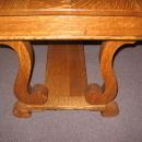 Empire Oak Desk/Library Table w. Drawer