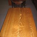 Empire Oak Desk/Library Table w. Drawer