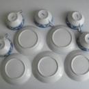 Noritake Nippon Royal Sometuke Pattern 16033 Set Of 5 Cups & 6 Saucers
