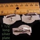 Vintage Horse racing Cufflinks -LARGE silver & black enamel - black horse - Gambler gift  novelty gambling gift silver mens cuff links