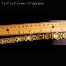 Vintage Victorian slide bracelet - bee cameo rhinestone slides / Edwardian heart jewelry / renaissance revival / Vintage costume jewelry