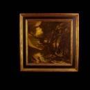 Vintage Gothic framed art - nudes in River -  Boudoir Art / Vintage dark goth print/ Risque Indian Devil