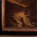 Vintage Gothic framed art - nudes in River -  Boudoir Art / Vintage dark goth print/ Risque Indian Devil