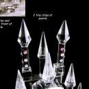 crystal castle figurine - miniature crystal pink rhinestone palace - Persian wedding palace - Cinderella wedding