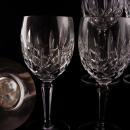 Vintage wedding Goblets - fancy Gorham lead crystal goblet - 6 piece clear Lady Anne glass - Water goblet - wine glasses - anniversary gift