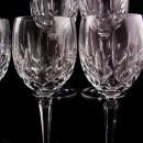Vintage wedding Goblets - fancy Gorham lead crystal goblet - 6 piece clear Lady Anne glass - Water goblet - wine glasses - anniversary gift