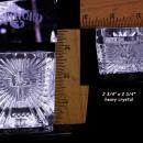 Wedding gift - waterford Crystal - religious cross votive - 2000 AD - irish crystal candle holder - christian gift